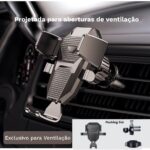 Suporte preto ventilação